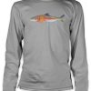 Apparel * | Rep Your Water Colorado Flag Painted Fish Peformance Long Sleeved Tee Latest