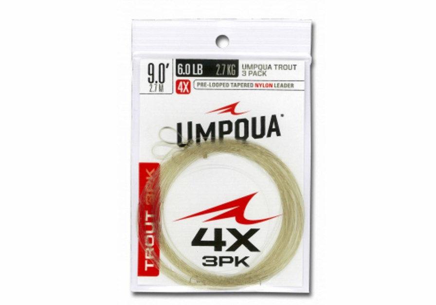 Leader & Tippet * | Umpqua Fly Fishing Trout Tapered 3 Pack 7.5' Leader Fly Fishing New