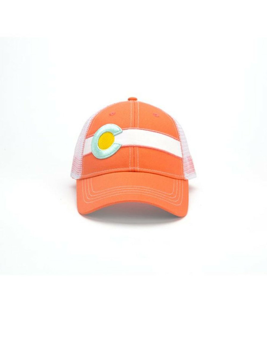 Apparel * | Republic Colorado Classic Single Stripe Hat Orange Promotion