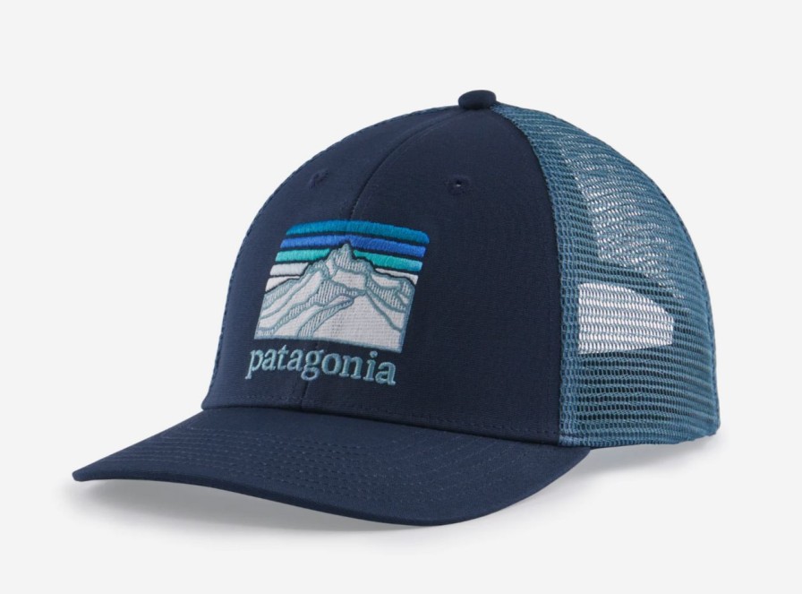 Apparel * | Patagonia Line Logo Ridge Lopro Trucker Hat New Navy Clearance Sale