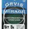 Leader & Tippet * | Orvis Mirage Fluorocarbon Knotless Tapered 12' Leader 2 Pack Low Price