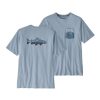 Apparel * | Patagonia Men'S Wild Waterline Pocket Responsibili-Tee Steam Blue Top Selling