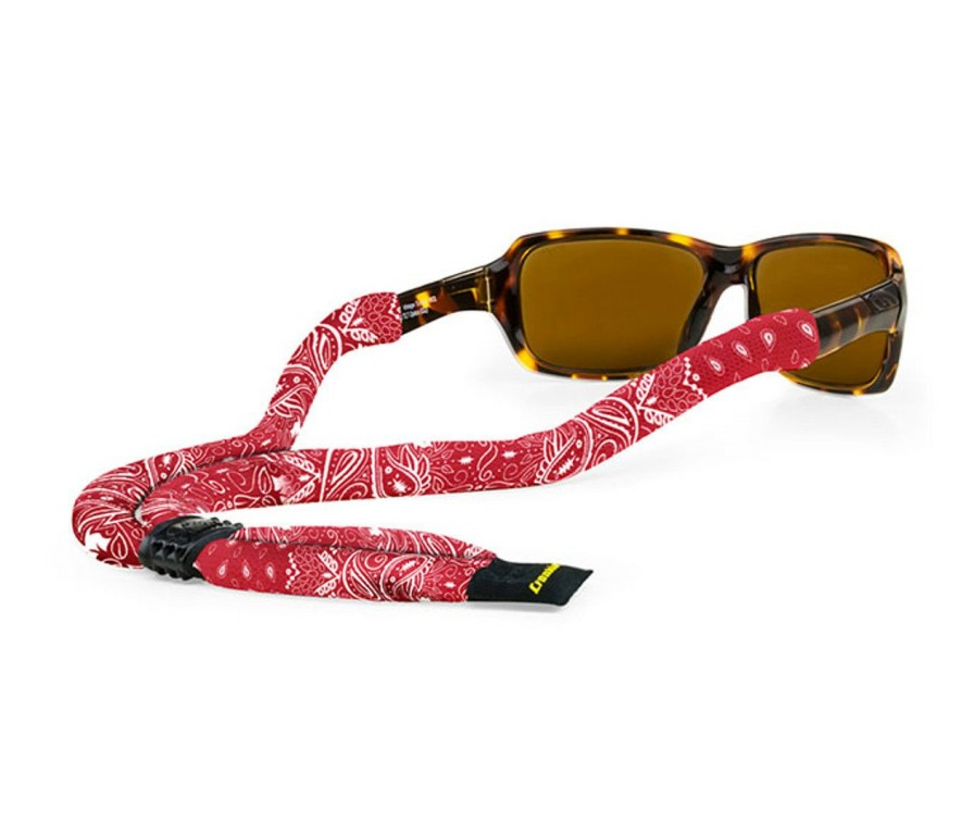 Accessories * | Croakies Suiters Eyewear Retainers Red Bandana Best Sale