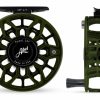 Rods & Reels * | Abel Sdf Fly Reel Ported Deep Green Black Knob 6/7 Wt With Ebony Handle Ed'S Fly Shop Clearance Sale