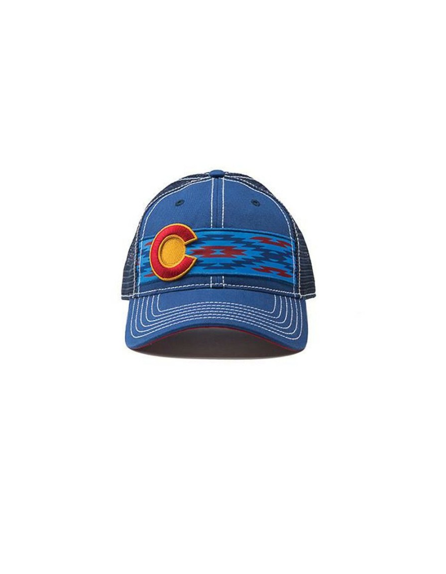 Apparel * | Republic Of Colorado Southwest Single Stripe Hat Royal Hot Selling