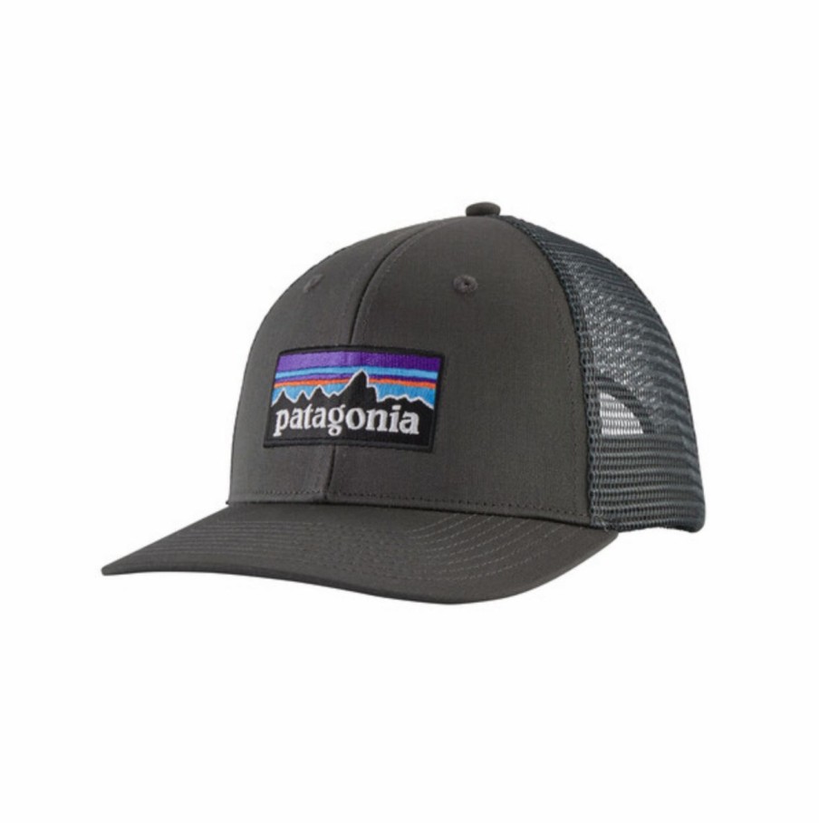 Apparel * | Patagonia P-6 Logo Trucker Hat Forge Grey Online Discount