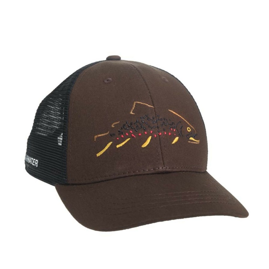 Apparel * | Rep Your Water Minimalist Brown Standard Fit Hat Large Choice