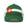 Apparel * | Republic Colorado Classic Single Stripe Hat Forest Green Crazy Deals