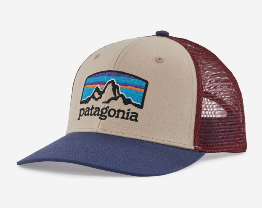 Apparel * | Patagonia Fitz Roy Horizons Trucker Hat Oar Tan Hot Sale