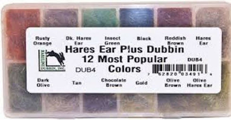 Fly Tying * | Hareline Hares Ear Plus Dubbin Dispenser 12 Popular Colors Free Delivery