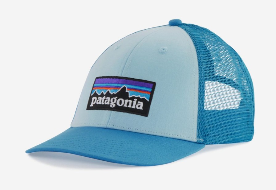 Apparel * | Patagonia P-6 Logo Lopro Trucker Hat Fin Blue Fashionable