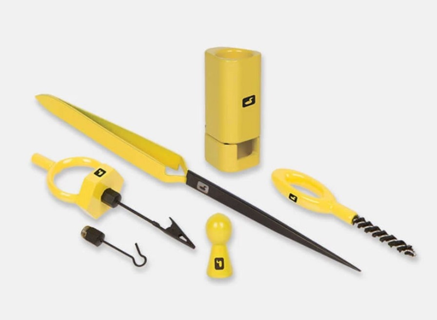 Fly Tying * | Loon Outdoors Accessory Fly Tying Tool Kit Yellow Kit Limited Edition