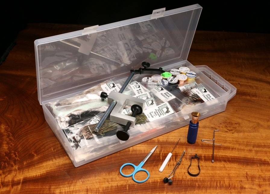 Fly Tying * | Hareline Fly Tying Material Kit With Premium Tools And Vise Large Choice