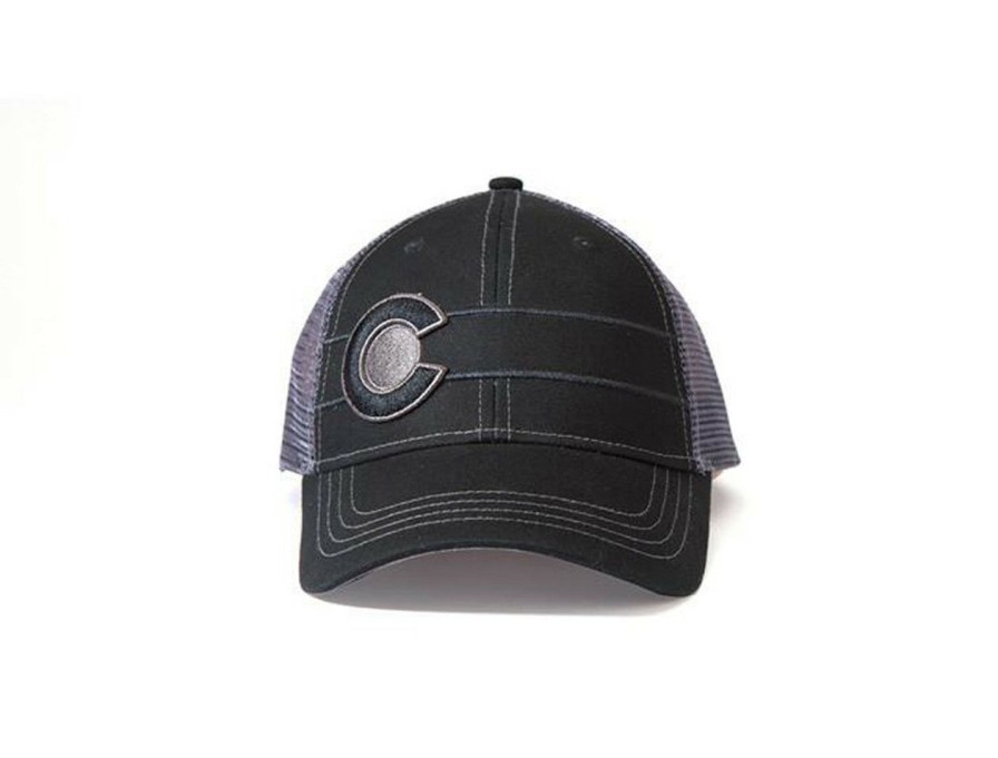 Apparel * | Republic Of Colorado Midnight Black Co Hat Best Price