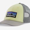 Apparel * | Patagonia P-6 Logo Lopro Trucker Hat Isla Yellow Tendy Style