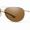 Accessories * | Smith Optics Serpico Slim 2 Polarized Sunglasses Clearance Gold + Polarized Brown Lens