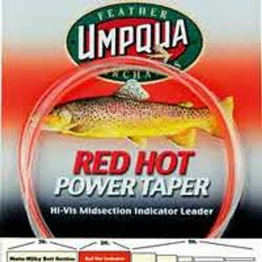 Leader & Tippet * | Umpqua Red Hot Power Taper Hi-Vis 10' Leader Fly Fishing Online