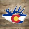 Accessories * | Rep Your Water Colorado Elk Sticker Exquisite Gifts