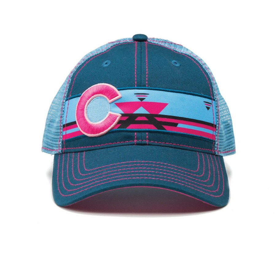 Apparel * | Republic Camping Colorado Hat Pink/Blue Best-Selling