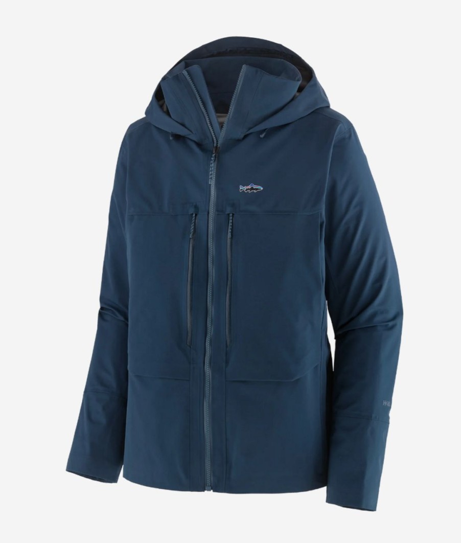 Apparel * | Patagonia Men'S Swiftcurrent Wading Jacket Tidepool Blue 100% Guarantee