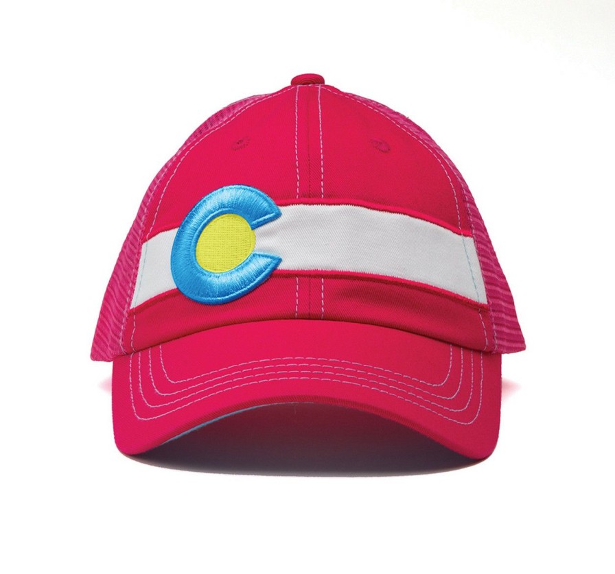 Apparel * | Republic Colorado Pink Single Stripe Hat Fashionable