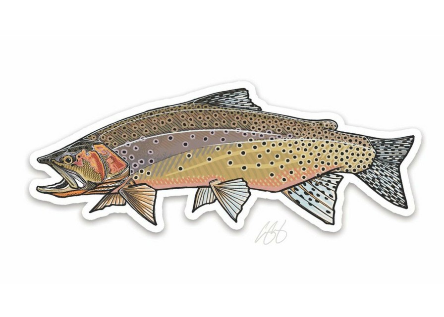 Accessories * | Casey Underwood Westslope Cutthroat Decal Sticker Eds Fly Shop Best Quality